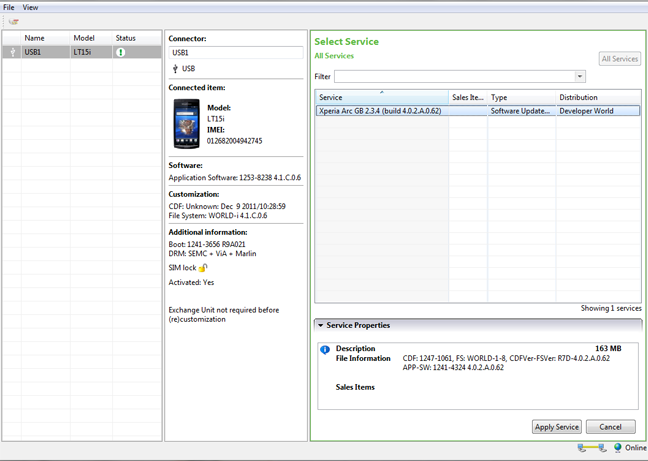 Herramienta Flash Tool para la gama Sony Xperia