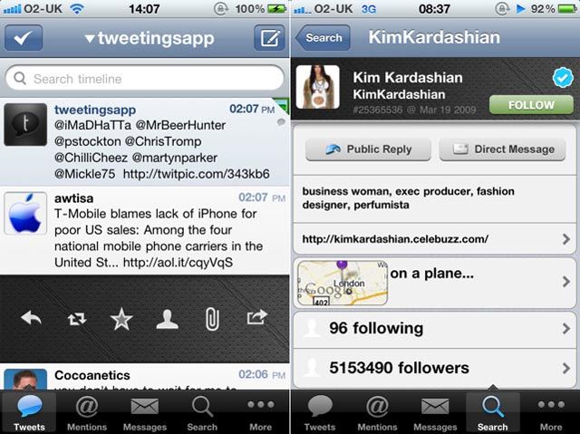 Tweetings para iPhone 5