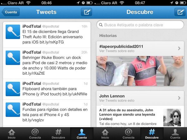 Twitter para iPhone 5
