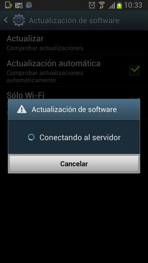 Buscar actualizaciones en sistema operativo Android