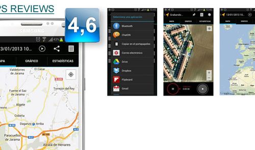 Aplicación My Tracks de Google