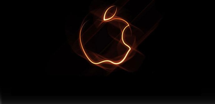 Logotipo de Apple en negro