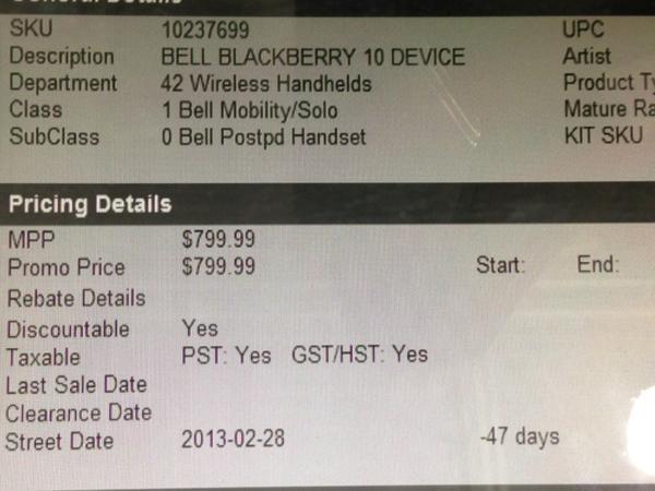 Filtración de la fecha de comercialización de BlackBerry 10