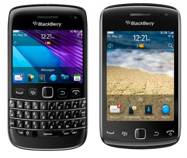 Teléfonos BlackBerry Bold 9790 y Curve 9380