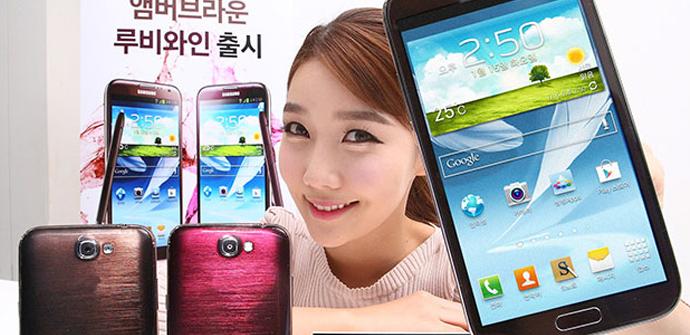 Dos nuevos colores para el Samsung Galaxy Note 2