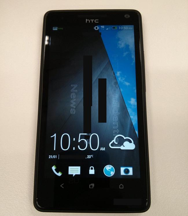 HTC M7, vista frontal