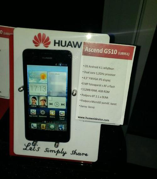 Huawei Ascend G510, especificaciones técnicas