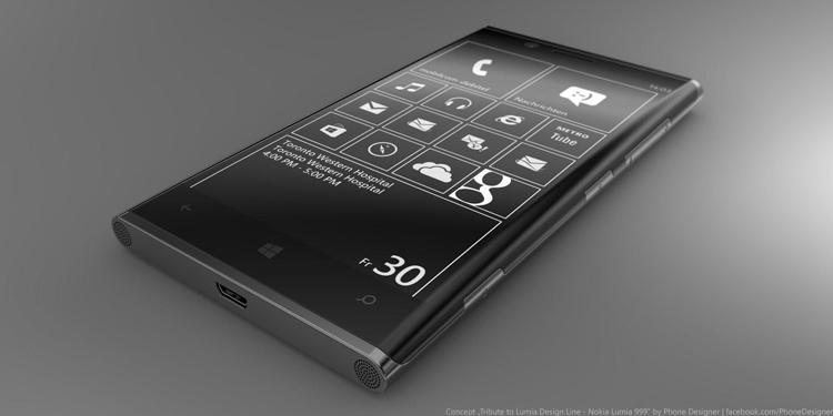 Nokia Lumia 999 Concept Phone, vista frontal