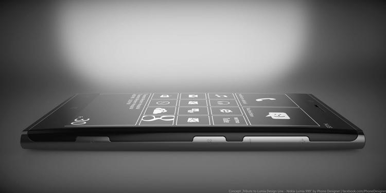 Nokia Lumia 999 Concept Phone, vista lateral