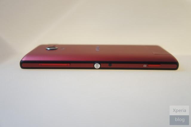 Sony Xperia ZL rojo lateral