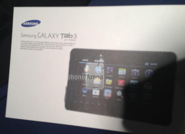 Imagen filtrada de la caja de una Samsung Galaxy Tab 3