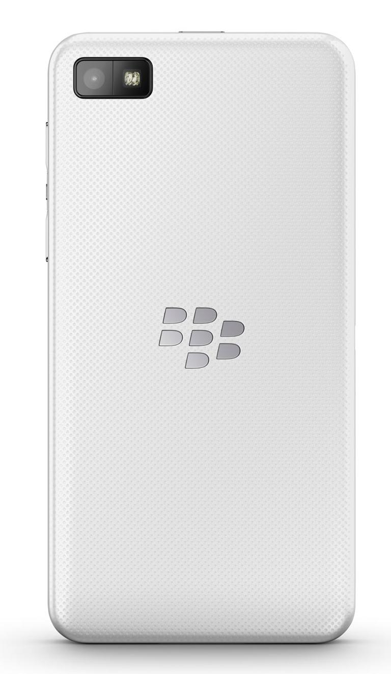BlackBerry Z10 blanco vista trasera