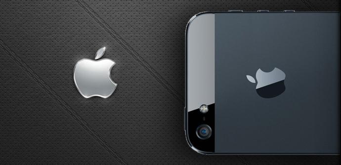 iPhone 5 con logo de Apple