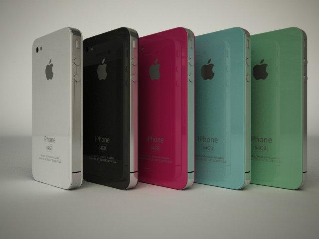 Colores diferentes en el teléfono iPhone de Apple