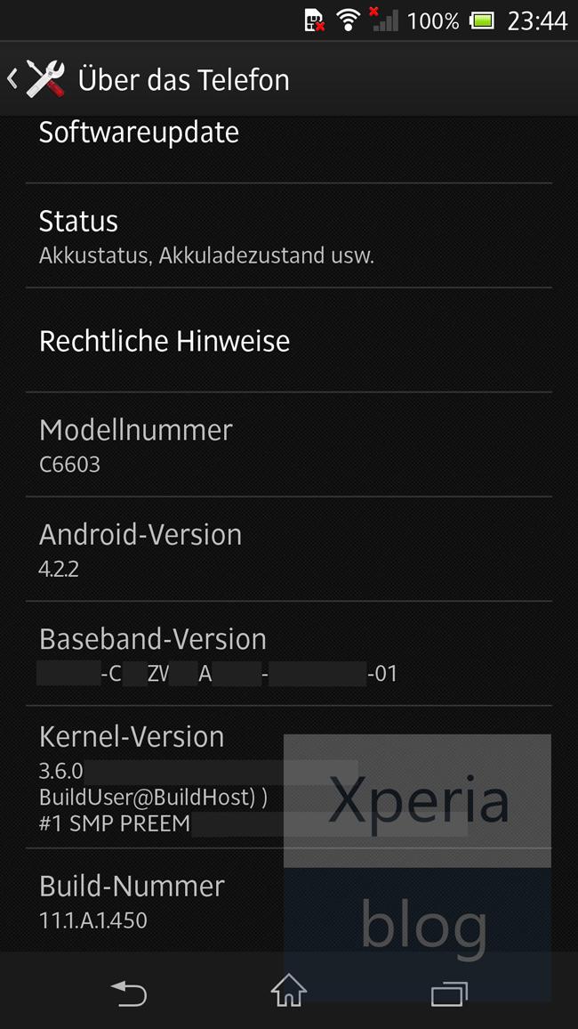 Android 4.2.2 Jelly Bean en el Sony Xperia Z