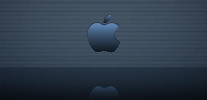 Logo de Apple en azul