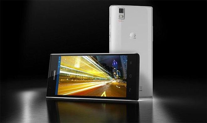 Huawei Ascend P2 en blanco