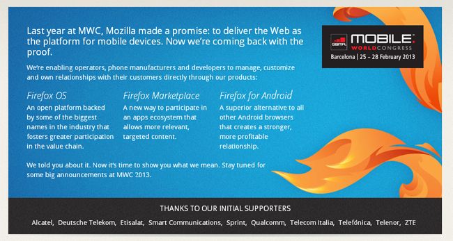 Firefox OS en el MWC