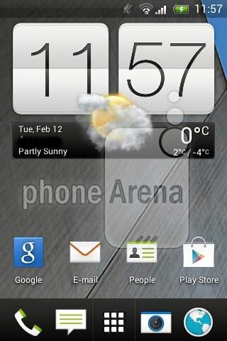 Captura de pantalla del HTC G2 con Sense 5.0