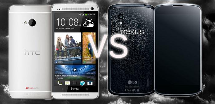 Comparativa del HTC One con Nexus 4