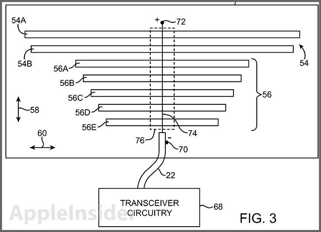 Antena microscópica patentada por Apple