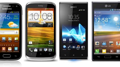 Cuatro teléfonos Android que cuestan unos 200 €