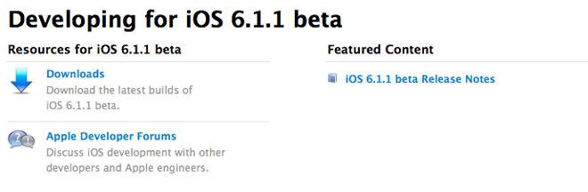 Actualización iOS 6.1.1