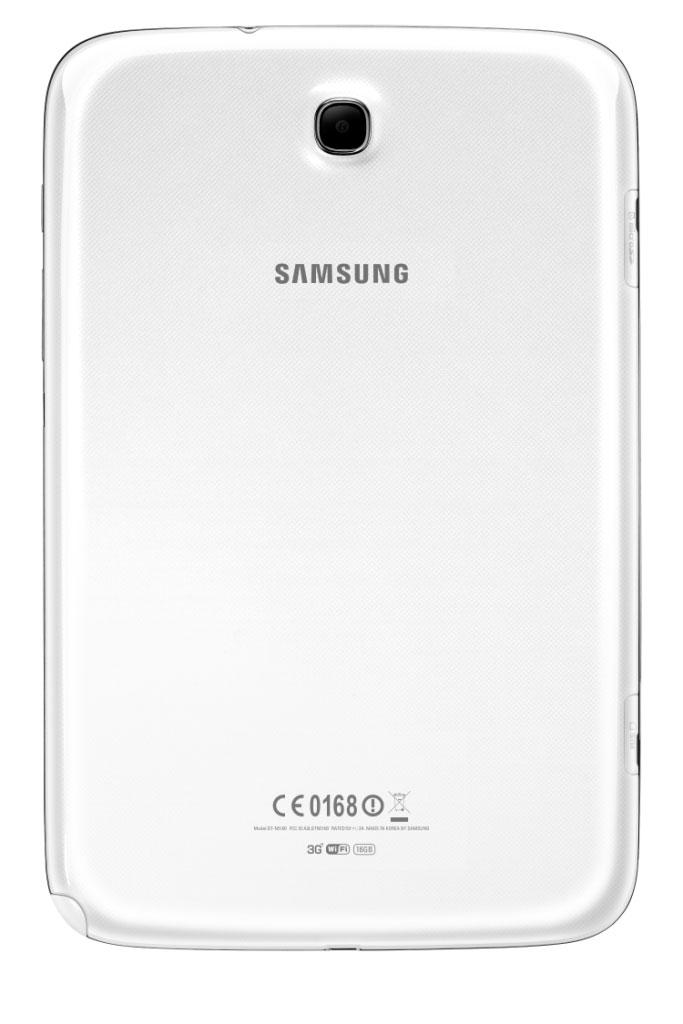 Samsung Galaxy Note 8 blanco vista trasera