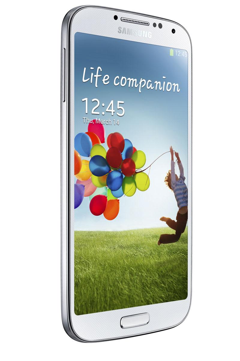 Samsung Galaxy S4 blanco visión lateral