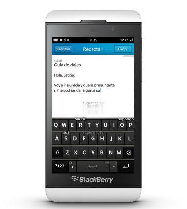Nuevo BlackBerry Z10