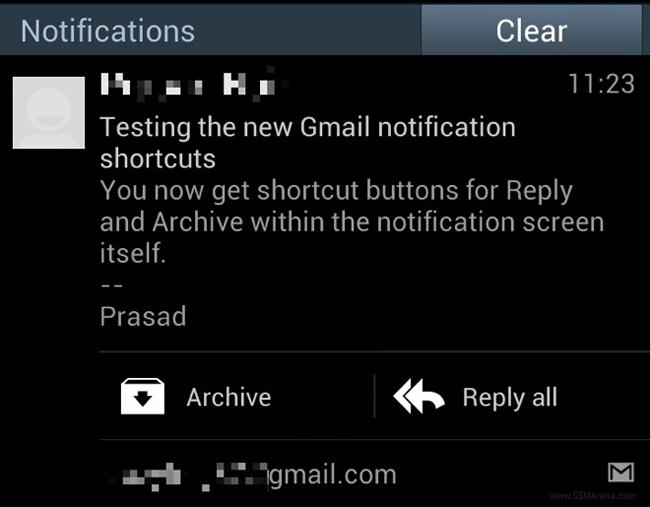Actualización de Gmail para dispositivos Android