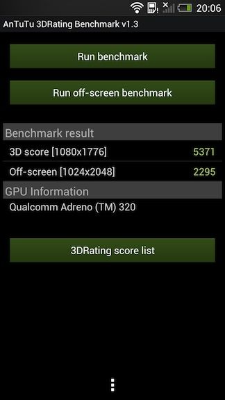 HTC ONE PRUEBA (3drating)