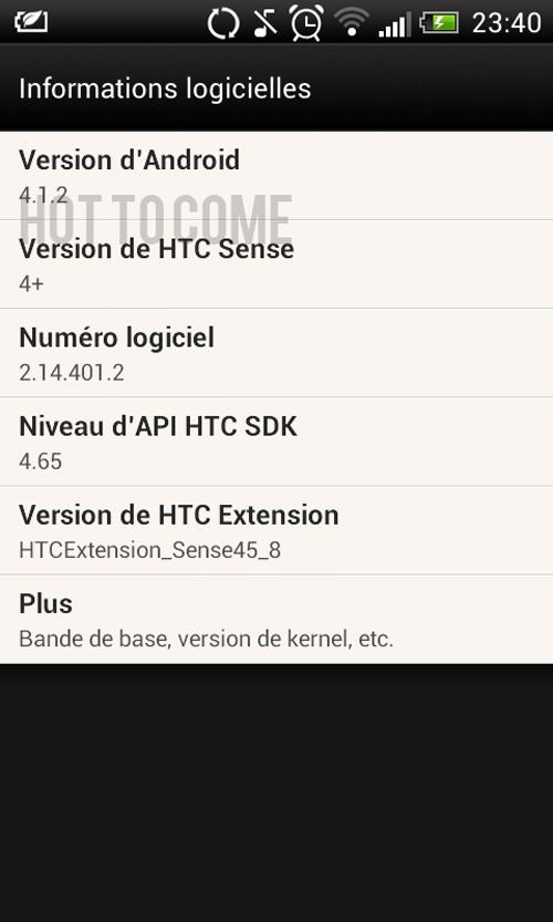 Actualización del HTC One SV a Jelly Bean
