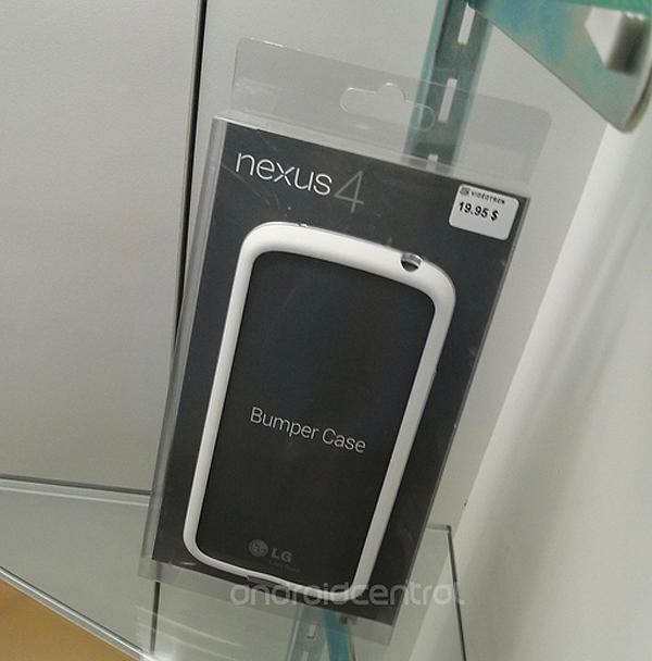 Carcasa Bumper blanca para el Nexus 4