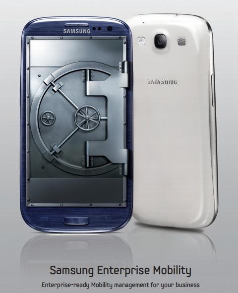 SAmsung Galaxy S3 con seguridad por software