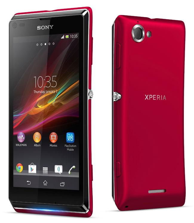 Sony Xperia L en rojo
