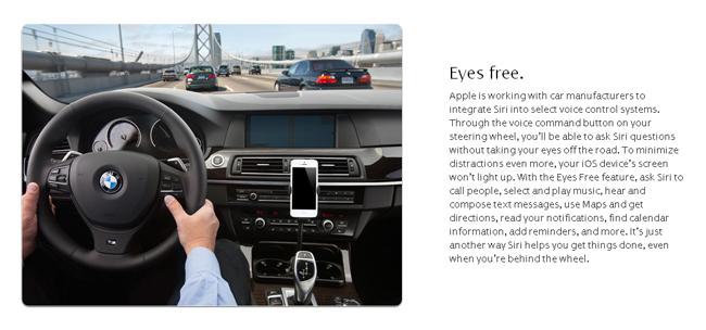 Siri integrado en los vehículos