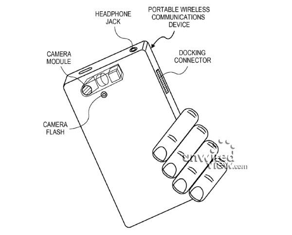 iPhone 5S esquema de la patente