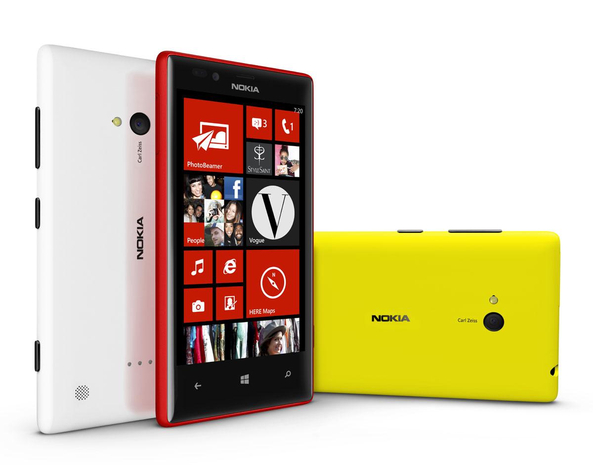 Nokia Lumia 720 en varios colores