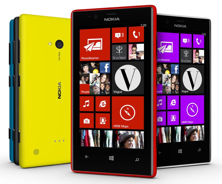 Nokia Lumia 720 en varios colores