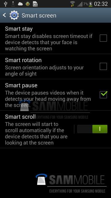 Galaxy S4 control visual