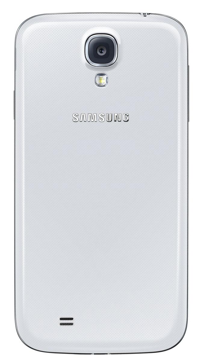 Samsung Galaxy S4 azul blanco toma trasera