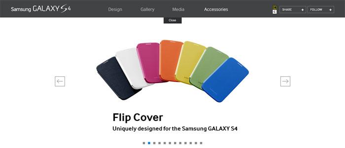 Funda Flip Cover para el Samsung Galaxy S4