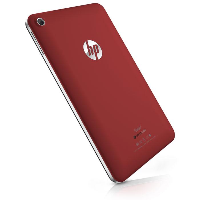 La tableta HP Slate 7 en rojo