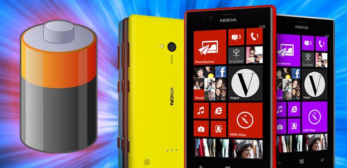 Teléfono Nokia Lumia 720 con batería