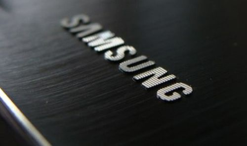 Samsung logo aluminio
