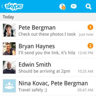 Aplicación Skype de Microsoft para BlackBerry 10