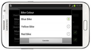 Elegir color en TRON Game