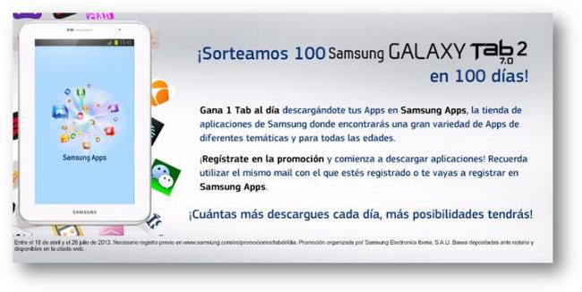 Promoción Samsung La Tab del Día