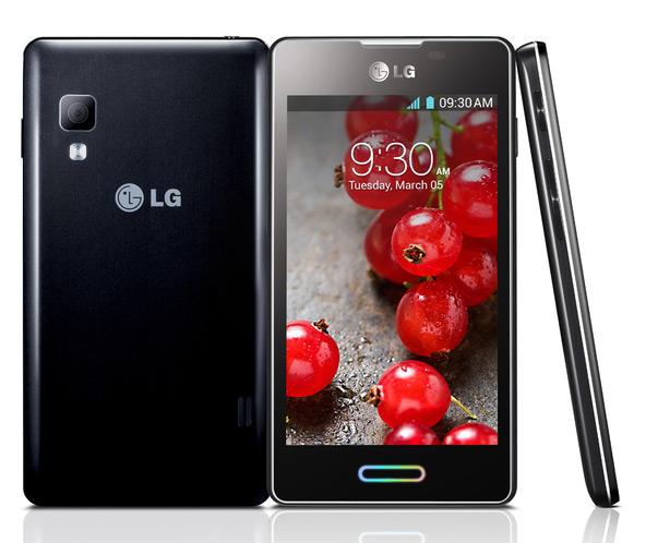 LG Optimus L5 II vista frontal y trasera 